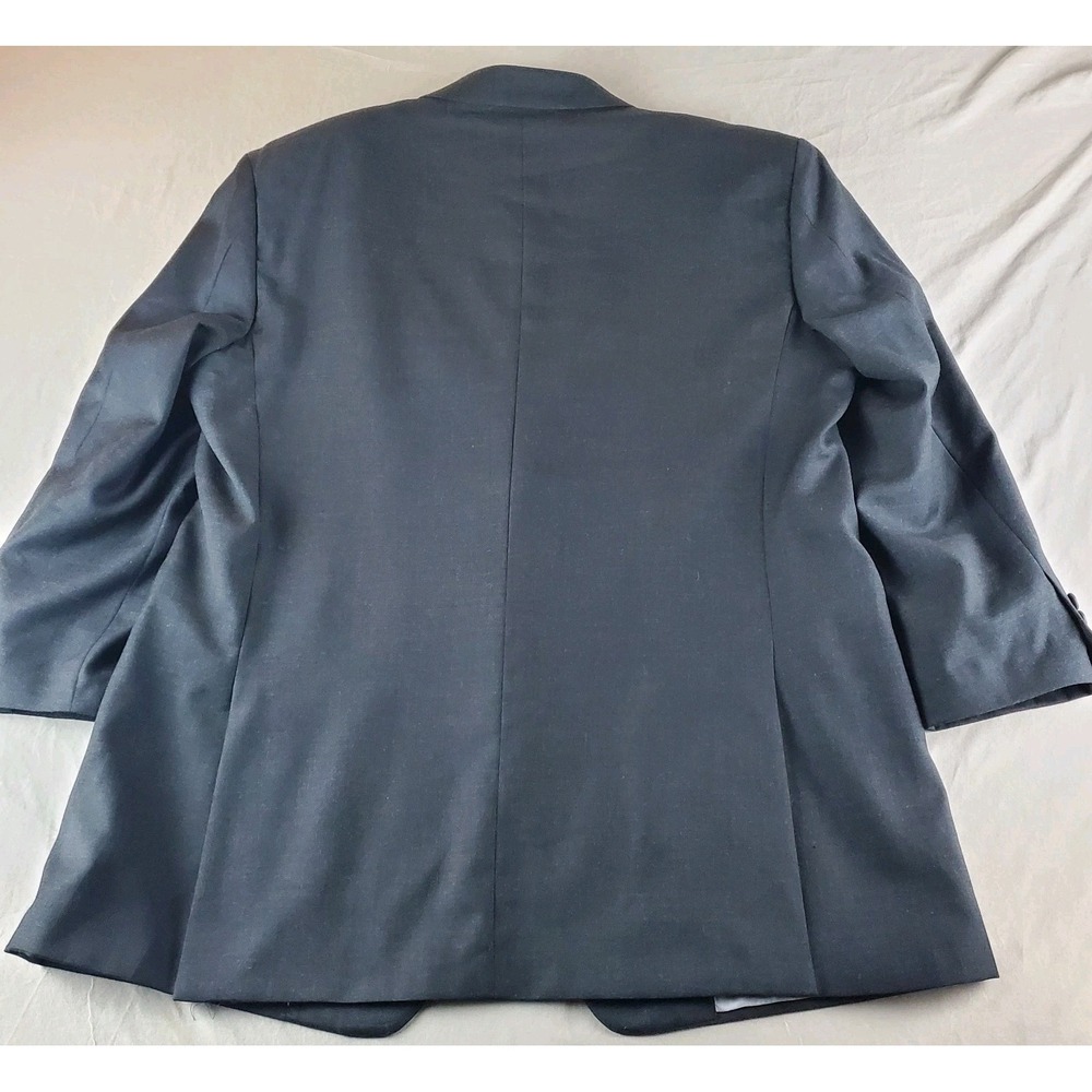 Charles Tyrwhitt Blazer Mens 46 L Charcoal Wool 110s Twill Suit Jacket Business - Picture 5 of 16
